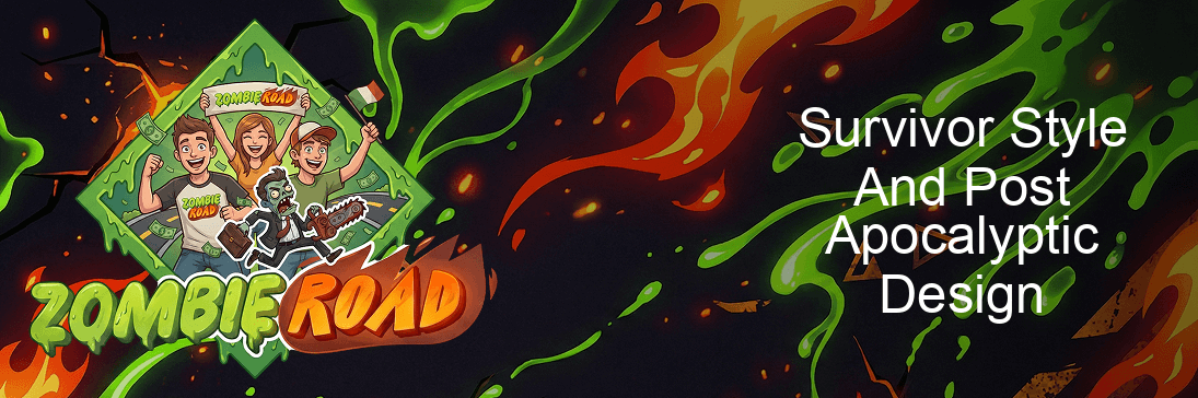 Zombie Road Survivor Style And Post Apocalyptic Design Zombie Road Survivor Style And Post Apocalyptic Design